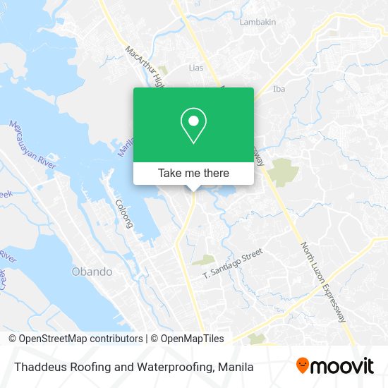 Thaddeus Roofing and Waterproofing map