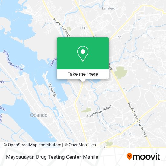 Meycauayan Drug Testing Center map
