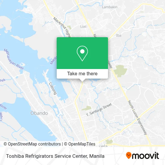 Toshiba Refrigirators Service Center map