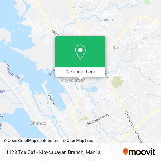 1128 Tea Caf - Meycauayan Branch map