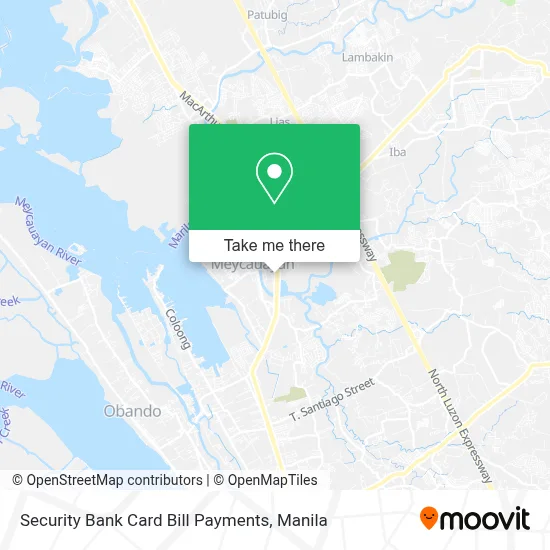 Security Bank Card Bill Payments map