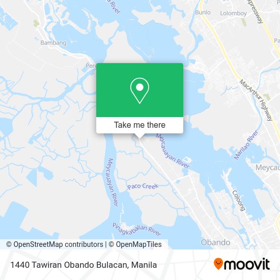 1440 Tawiran Obando Bulacan map