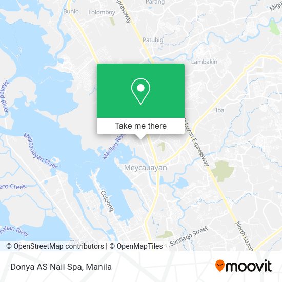 Donya AS Nail Spa map