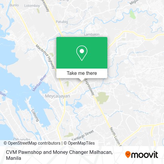 CVM Pawnshop and Money Changer Malhacan map