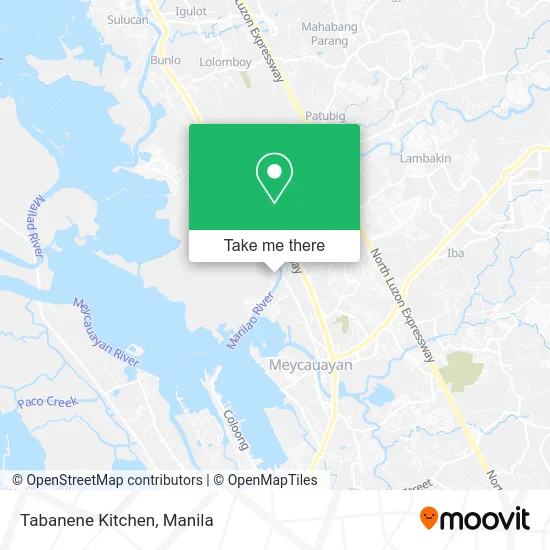 Tabanene Kitchen map