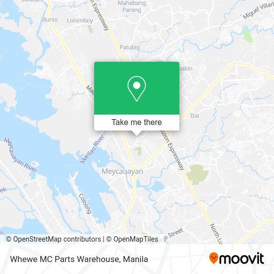 Whewe MC Parts Warehouse map