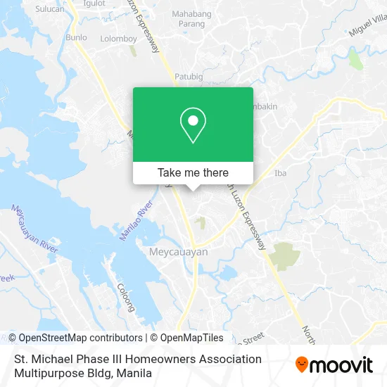 St. Michael Phase III Homeowners Association Multipurpose Bldg map