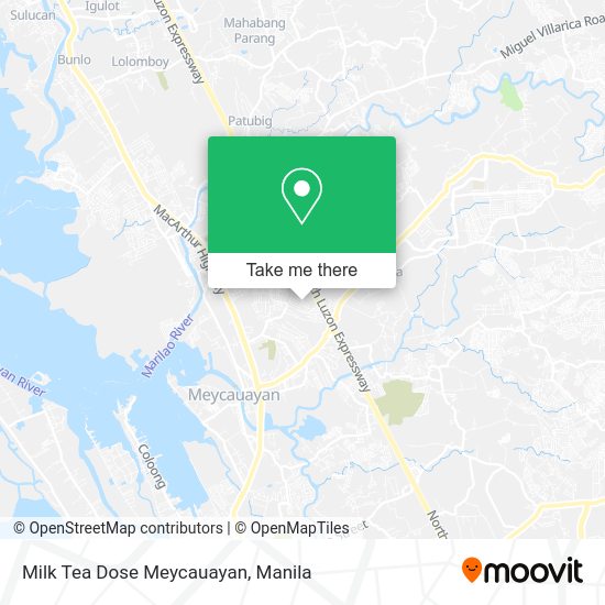 Milk Tea Dose Meycauayan map