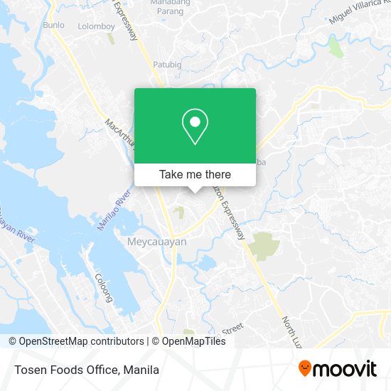 Tosen Foods Office map