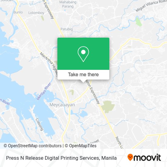 Press N Release Digital Printing Services map