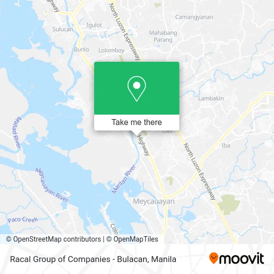 Racal Group of Companies - Bulacan map