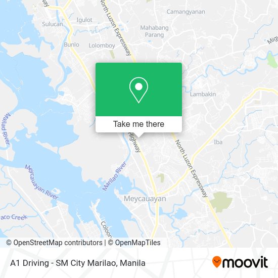 A1 Driving - SM City Marilao map