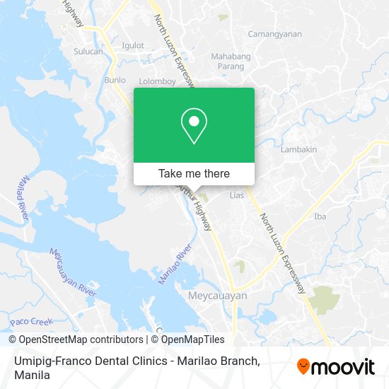 Umipig-Franco Dental Clinics - Marilao Branch map