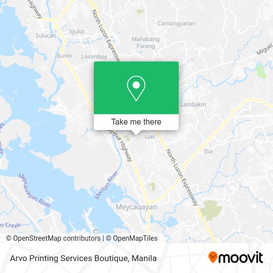 Arvo Printing Services Boutique map