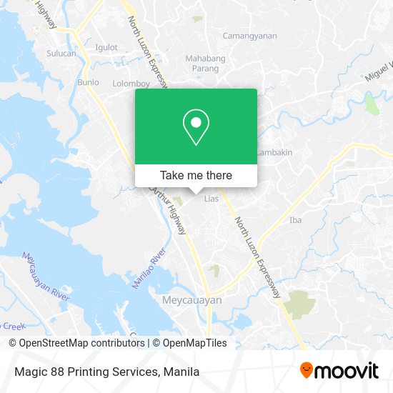 Magic 88 Printing Services map