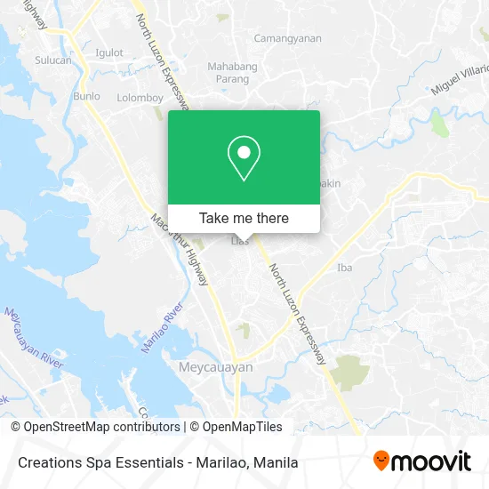 Creations Spa Essentials - Marilao map