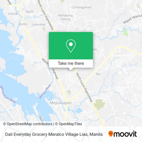 Dali Everyday Grocery Meralco Village Lias map