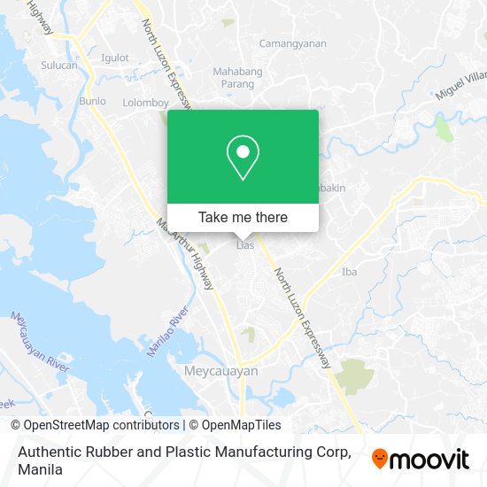 Authentic Rubber and Plastic Manufacturing Corp map