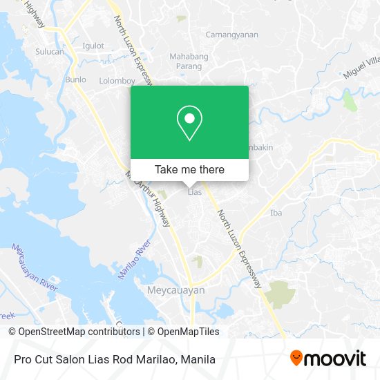 Pro Cut Salon Lias Rod Marilao map