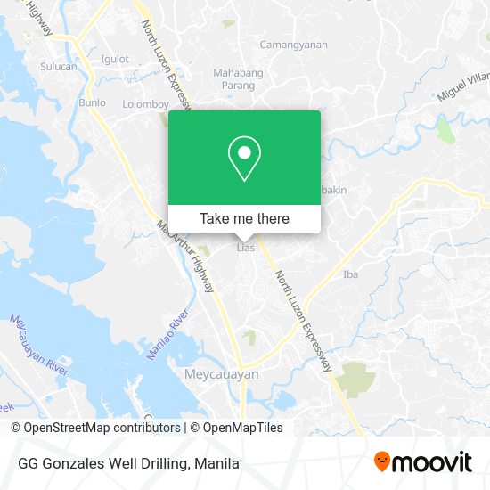 GG Gonzales Well Drilling map