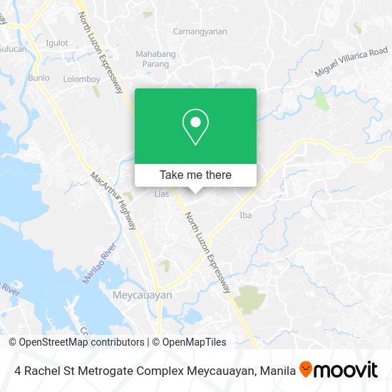 4 Rachel St Metrogate Complex Meycauayan map