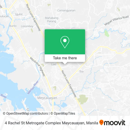 4 Rachel St Metrogate Complex Meycauayan map