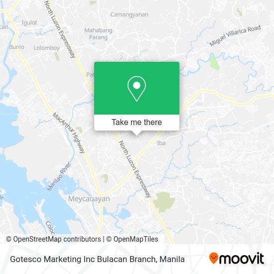 Gotesco Marketing Inc Bulacan Branch map