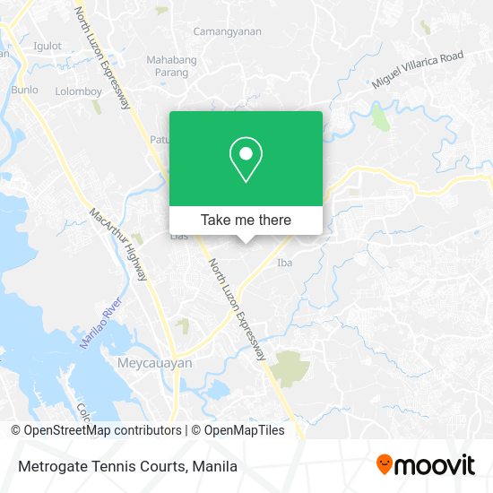 Metrogate Tennis Courts map