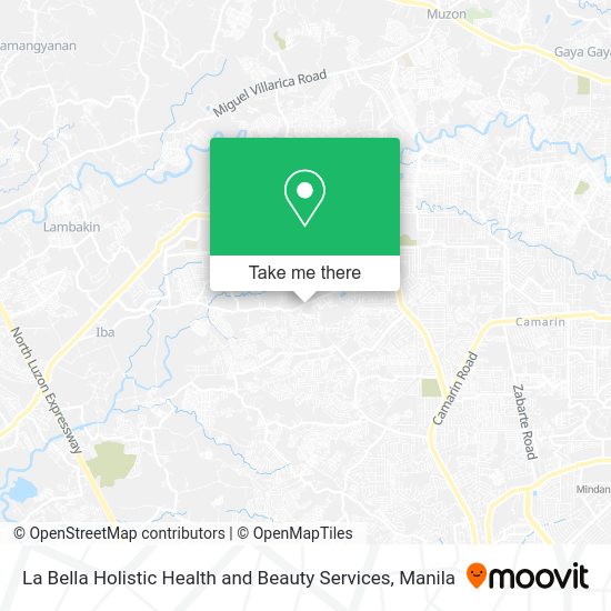 La Bella Holistic Health and Beauty Services map
