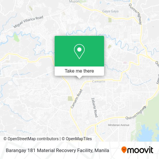 Barangay 181 Material Recovery Facility map