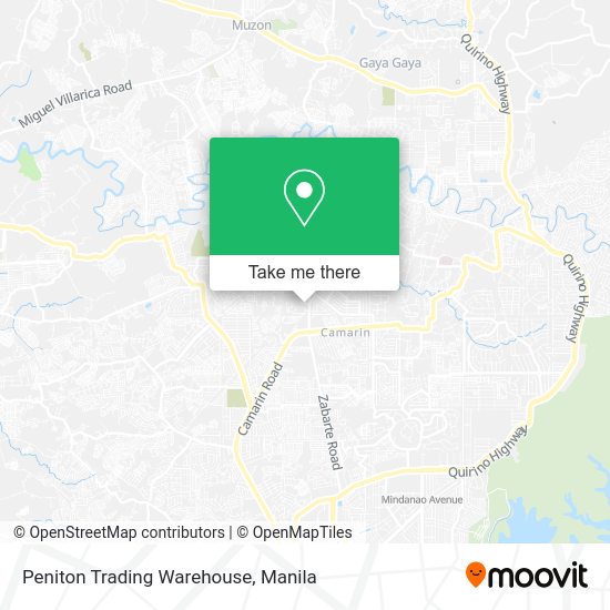 Peniton Trading Warehouse map