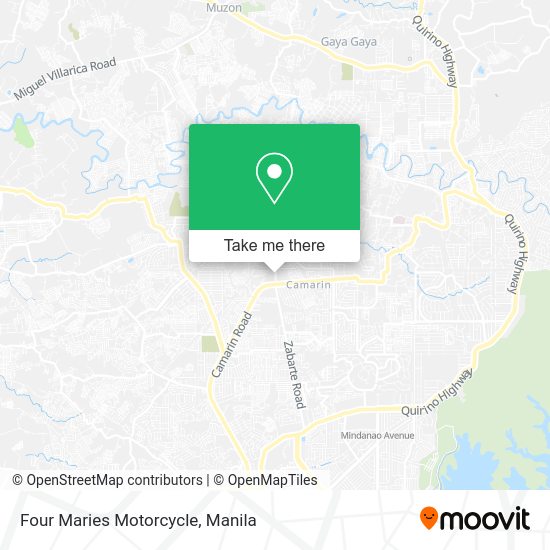 Four Maries Motorcycle map