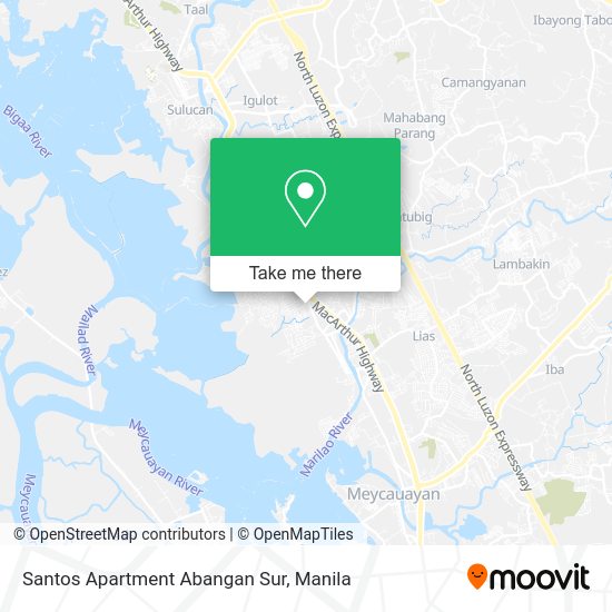 Santos Apartment Abangan Sur map