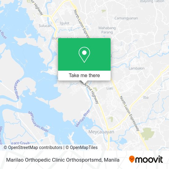 Marilao Orthopedic Clinic Orthosportsmd map