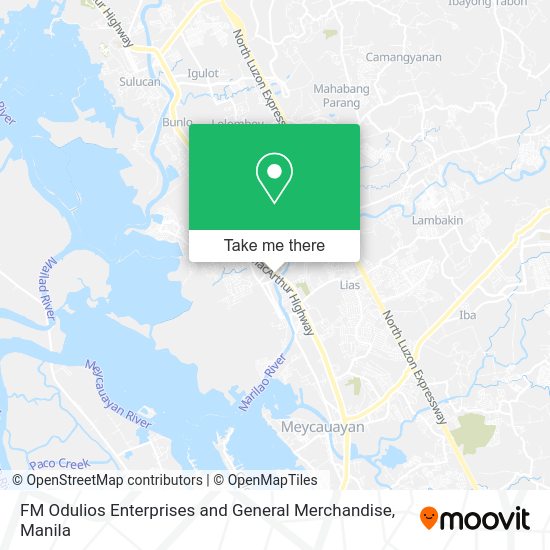FM Odulios Enterprises and General Merchandise map