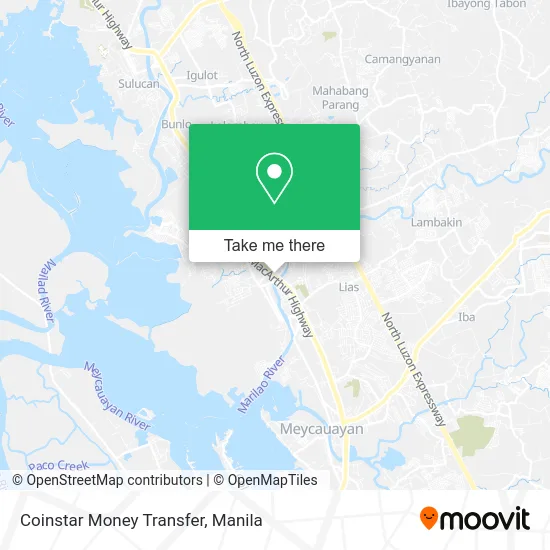 Coinstar Money Transfer map