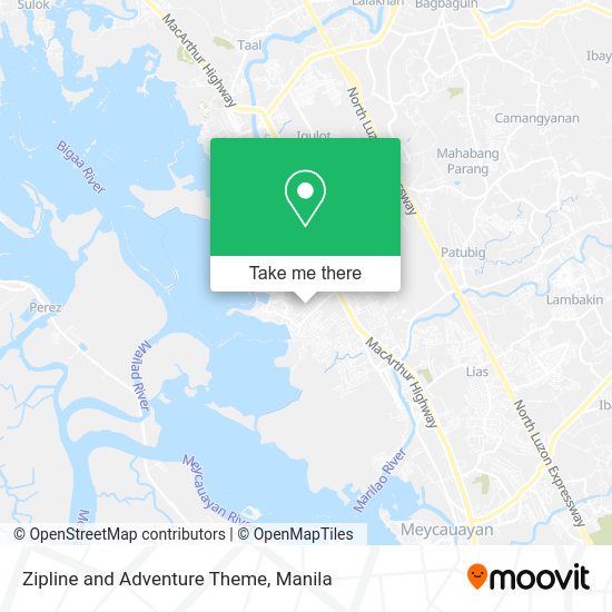 Zipline and Adventure Theme map