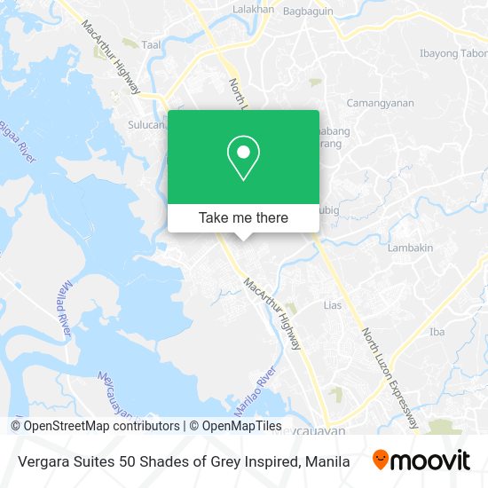 Vergara Suites 50 Shades of Grey Inspired map