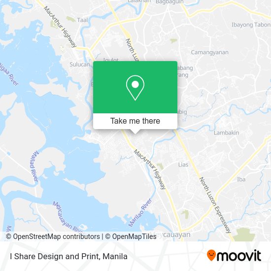 I Share Design and Print map