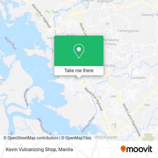 Kevin Vulcanizing Shop map