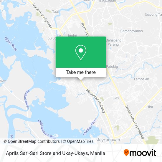 Aprils Sari-Sari Store and Ukay-Ukays map