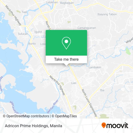 Adricon Prime Holdings map