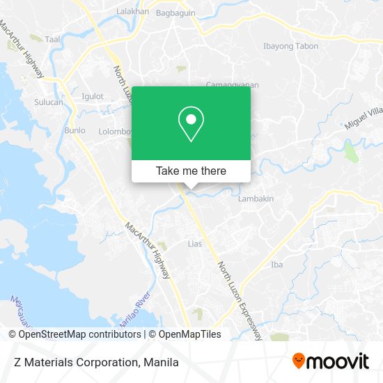 Z Materials Corporation map