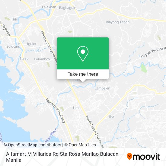 Alfamart M Villarica Rd Sta.Rosa Marilao Bulacan map
