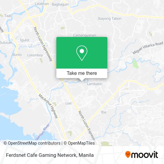Ferdsnet Cafe Gaming Network map