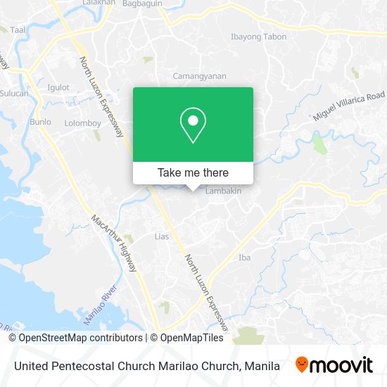 United Pentecostal Church Marilao Church map