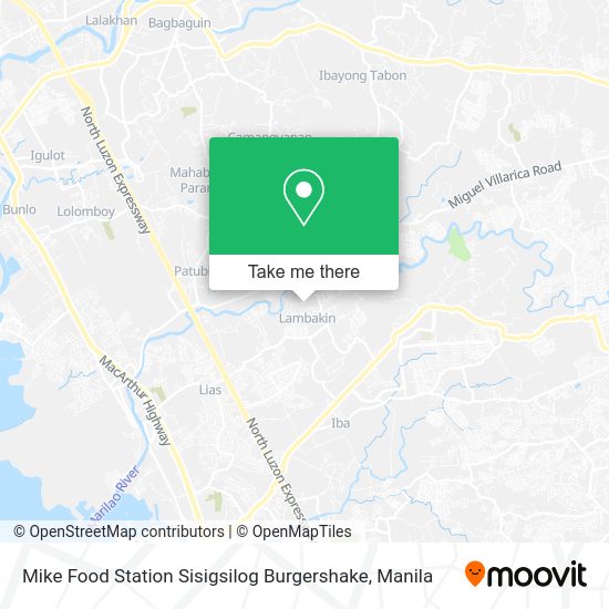 Mike Food Station Sisigsilog Burgershake map