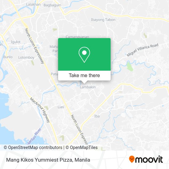 Mang Kikos Yummiest Pizza map