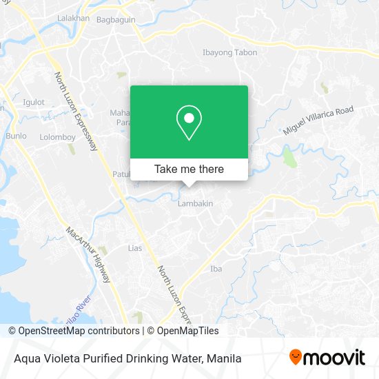 Aqua Violeta Purified Drinking Water map