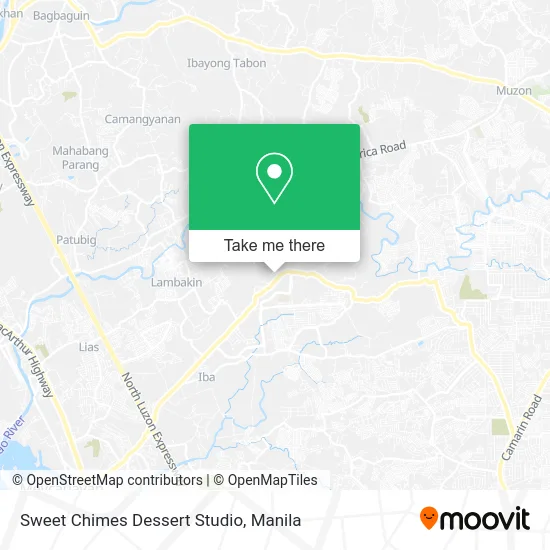 Sweet Chimes Dessert Studio map